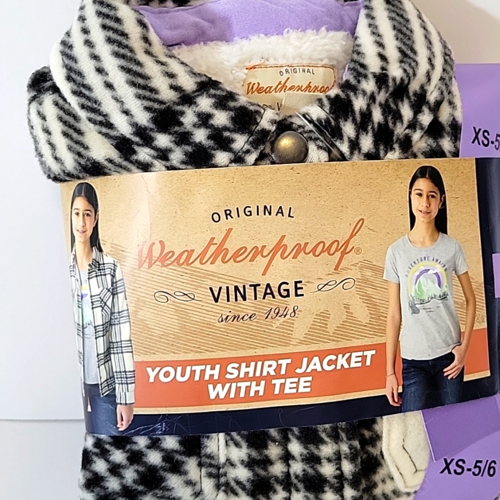 Girls Shirt Jacket with Tee